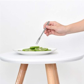 Anbers Stainless Steel Fruit Forks, Two Prong Mini Forks, 5.28 Inches, 12 Pieces
