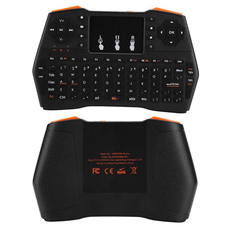 I8plus 2.4G Mini Wireless QWERTY Keyboard Multi Point Touchpad 3