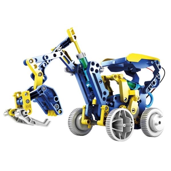 Velleman Robot Kit, Solar and Hydraulic Robot 12-in-1 Toy Robot STEM Construction Toy
