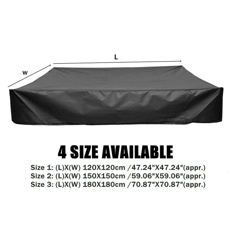 Sandbox Cover with Drawstring Square Dust Proof Anti UV Waterproof
