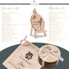 Baby Wooden Milestone Cards with Mini Wooden Easel and Cloth