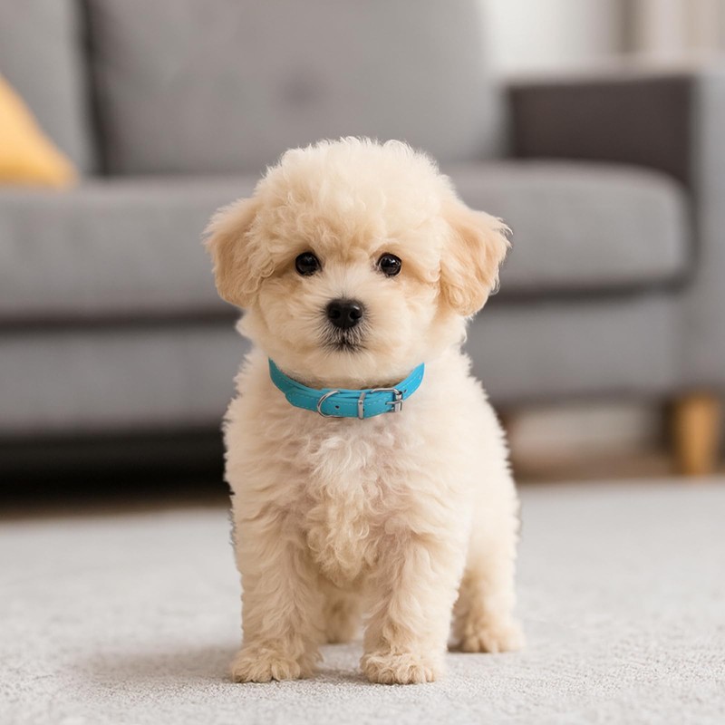 16 Pcs Puppy Leather Collars for Litter, 16 Color ID