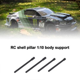 8 Stück RC 1:10 Karosseriepfostenhalterungen aus schwarzem Kunststoff, kompatibel mit HSP 94122 94102 94123 94103 Modell-RC-Auto-teile