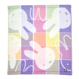 Nishikawa TT35852001 DB5601 IG Miffy Wash Towel, 13.4 x 13.8 inches (34 x 35 cm), Washable, 100% Cotton, Happy Imabari Gauze Multi