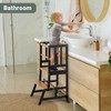 COSYLAND Toddler Standing Tower - Adjustable Height Toddler Kitchen Stool
