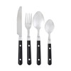 Pradel Heritage, 24-piece cutlery set, stainless steel/plastic, black, 9.6 cm