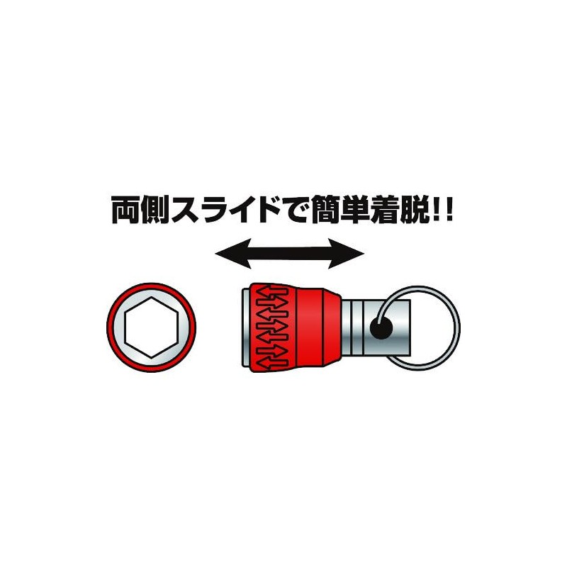 TRUSCO TBH-BK Bit Holder, Black