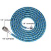 HUBEST 6' FT Braided Airbrush Air Hose 1/8"-1/8"(1/4") Adaptor Fitting