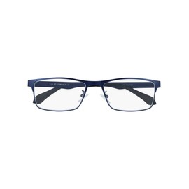 SILAC - Blue Metal 7306 - Herrenlesebrille - Rechteckige Gläser - Matte Metallfassung - Leichte, widerstandsfähige und komfortable Lesebrille - Blau