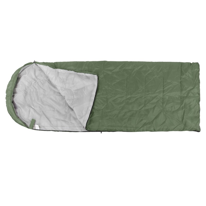 Adult Outdoor Envelope Sleeping Bag with Hood Waterproof for Camping