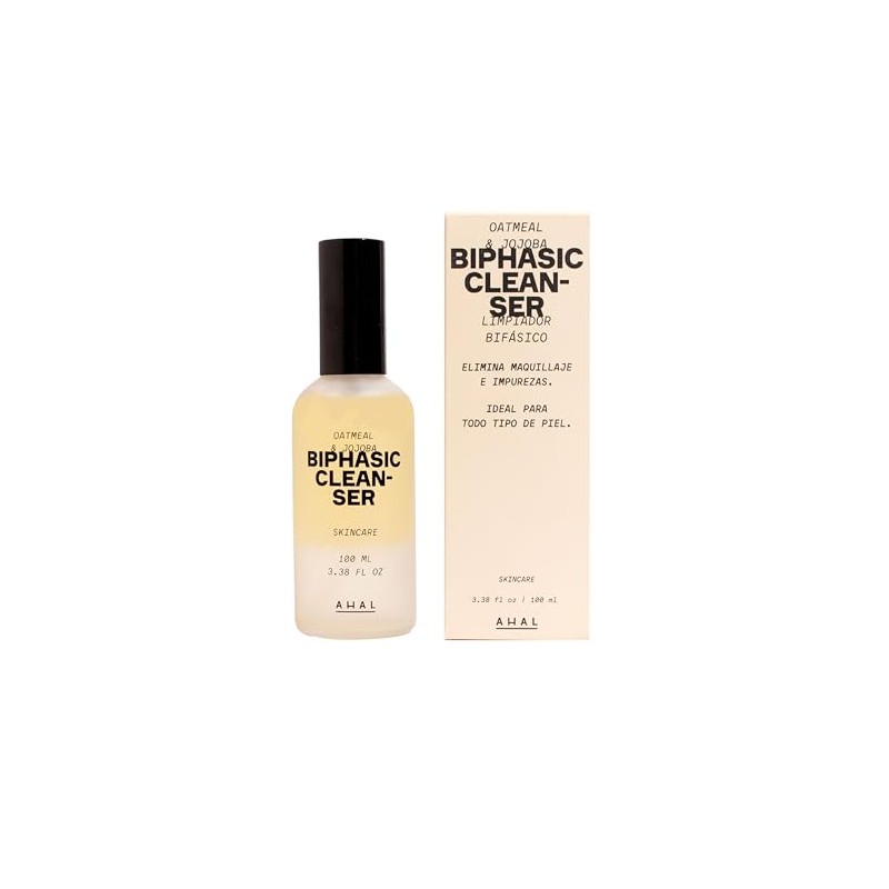 AHAL Desmaquillante Bifásico Avena y Jojoba Agua Micelar 100 ml