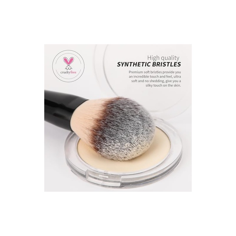 Ducare Cepillo Base Contorno Bronceador Brocha Maquillaje Doble Punta Mezclar
