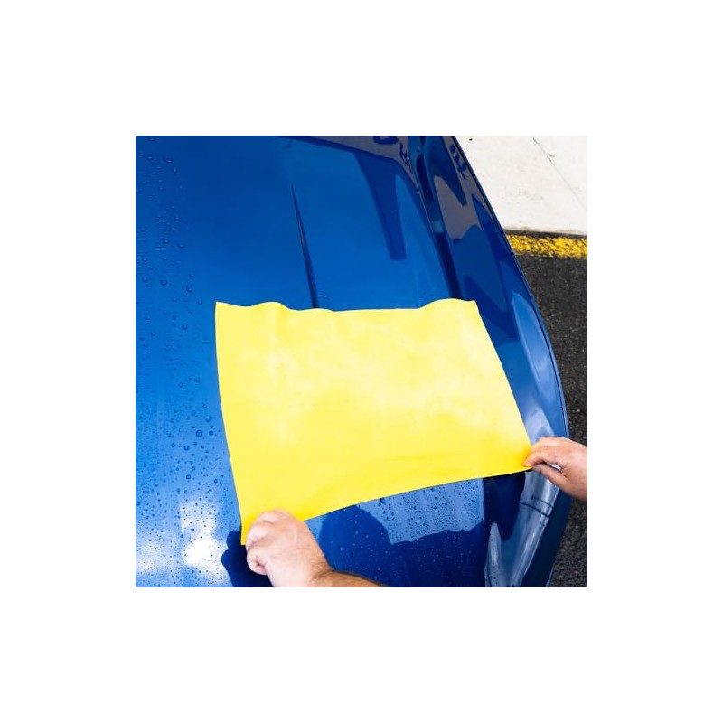 Meguiar's Microwipe Super-Glide Chamois - Microfibre Chamois Towel for Cars