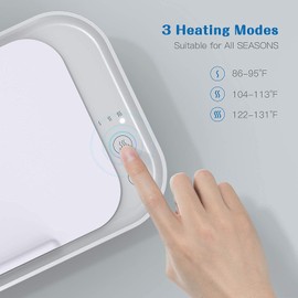 Deluxe Baby Wipe Warmer and Baby Wet Wipes Dispenser Smart Precise Temperature Control with Multiple Heating Modes Large Capacity Diaper Wipe Warmer(White)