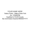 New York Notary Stamp | Classic Model, 2.3x0.81 Inch Rectangular