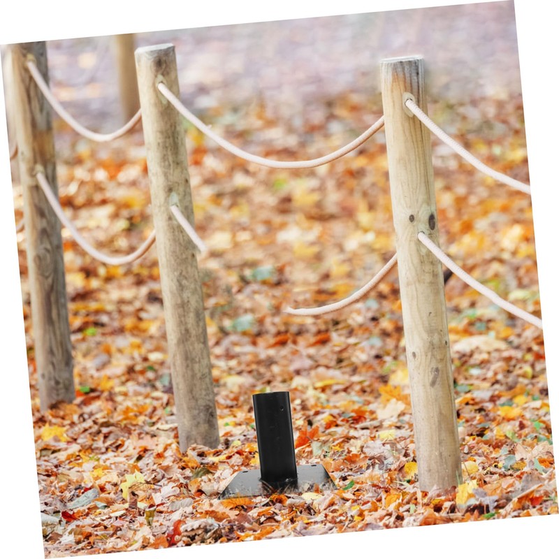 Levemolo 1set Heavy Duty Post Base Support for Fence Repair