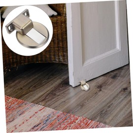 VILLFUL Strong Metal Door Catcher Floor Mount Door Stopper No Drill Silent Door Holder for Wall