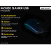 Mouse Gamer Multi 2400 DPI Black - Multi MO298