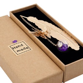 Toirxarn Feather Bookmark - Christmas & Birthday Gifts for Women Unique - Stocking Stuffers & Special Holiday Present for Girl Teacher Sister Mom Daughter Wife Family Best Friend Coworkers