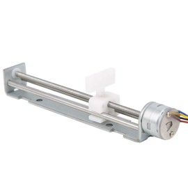 Stepper Motor,80mm 2‑Phase 4‑Wire Stepper Motor Linear Stroke with Slider,Linear Actuator Kit 18 Degree Lead Screw Worm Drive Stepper Motor for Small Laser Engraving Machine