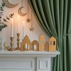 Ramadan Decorations for Home Wooden Mosque Standing Display Eid Mubarak