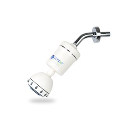 Aqualux Hydro Guard Dechlorinating Shower Filter with Shower Head (White)