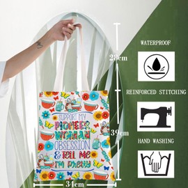 WZMPA Pioneers Woman Tote Bag Pioneers Women Gift Support My Pioneer Woman Obsession & Tell Me I‘m Pretty Shoulder Bag (Support My Pioneer TG)