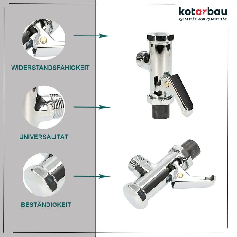 KOTARBAU® Toilet Flush Chrome 3/4 Inch Release Mechanical Tap Toilet