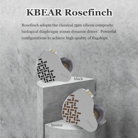KBEAR Rosefinch + kz zsn pro Wired in Earbuds Earphones