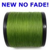 Reaction Tackle Braided Fishing Line NO Fade Low Vis Green