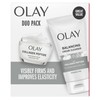Olay Collagen Peptide Duo Pack, Balancing Cream Face Wash, Fragrance-Free,