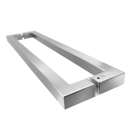 TOGU TG-R3030 Heavy Duty Commercial Grade 1200mm/48 inches Square/Rectangle Shape Solid 1.2mm Thick Stainless Steel 304 Push Pull Door Handle, Full Brushed Stainless Steel Finish