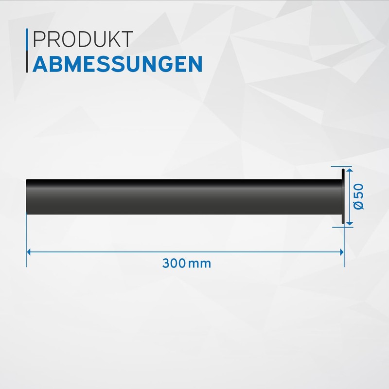 kör4u Design Immersion Pipe, Extra Long Tube 300 mm, for
