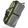 Fila 7-Pocket Large Rolling Duffel Bag, Grey/Lime, One Size