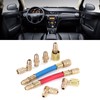 8pcs/Set Air Conditioning Refrigeration R-12A/C Connector Adapter Hoses R134A R12