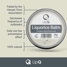 LipQ Liquorice Balm – Natural Cold Sore & Lip Blister Relief and Prevention | Enriched with Liquorice Extract for Smoother, Protected Lips | Soothes, Hydrates & Shields Against UV | Vegan