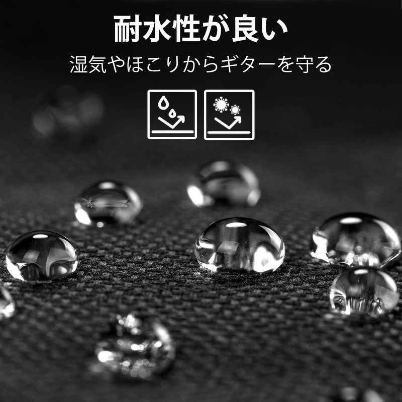 CAHAYA Guitar Case, Lightweight Gig Bag, Black, Simple