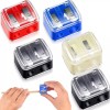 Chuangdi 5팩 메이크업 펜슬 샤프너 플라스틱 립 라이너 아이라이너 화장품