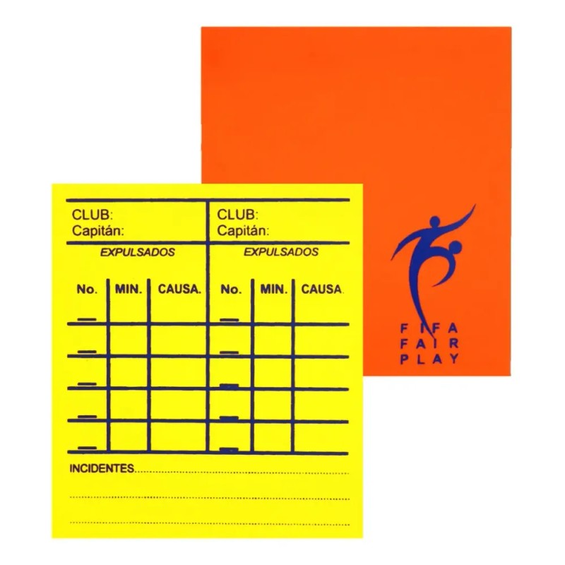 Tarjetas De Arbitro Para Futbol Rápido (3 Piezas)