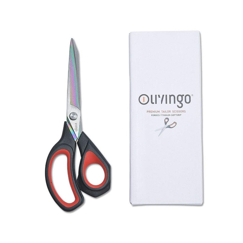 LIVINGO 8.7 inches (22 cm) Scissors, Cloth Scissors, Forged Stainless