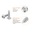 QUARKZMAN #10 x 3/4" Torx Security Screws, Pack of 10