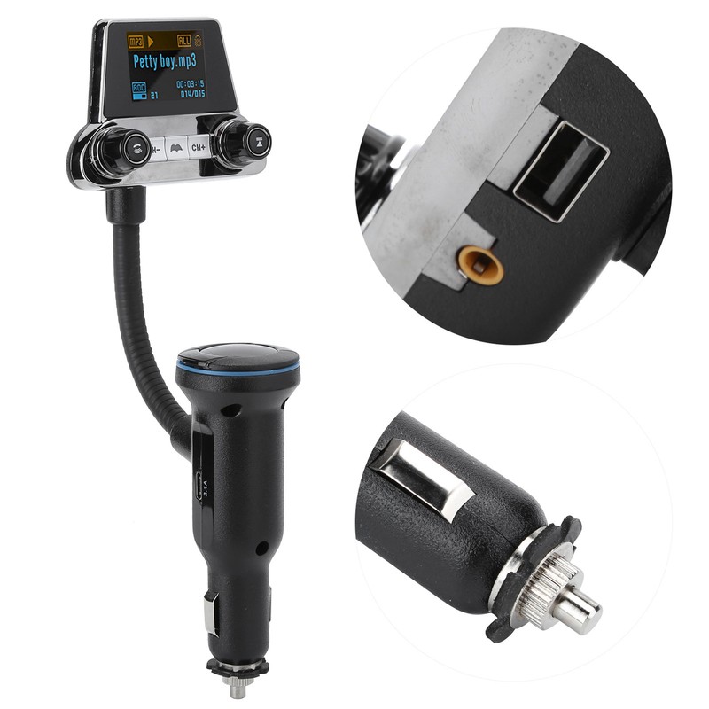 BT14 Bluetooth 5.0 FM Transmitter QC3.0 USB Charger OneKey Handsfree