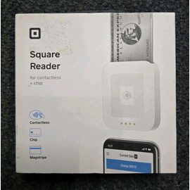 Square Contactless Credit Card and Chip Reader - White
