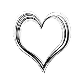 Newstamps Heart Circle 01 Wooden and Rubber Stamp for Card Making, Wooden Stamp, Wedding, Love, Scrapbook, Textile Stamp, Decoration, Children