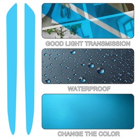 TOMALL 1 Pair Daytime Running Light Fog Light Vinyl Films Smoke Tint Compatible with Hyundai 9th Gen Sonata 2014-2019 Light Transmission Tint Wrap Exterior Sticker Decorations Trim (Blue)