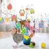 Geepen Easter Decorations 18PCS Hanging Easter Eggs Easter Bunny Hanging
