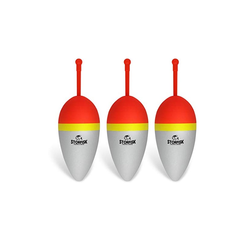 Set of 3 Hard Foam Predator Floats, Oval Shape, for