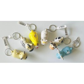 6  FUN ANIMAL LOVER KEYCHAINS/KEYR