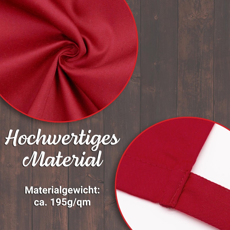 ZOLLNER Bistro Apron - Robust and Durable Front Pin in