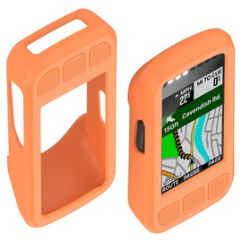 Compatible with Wahoo ELEMNT Bolt V2 GPS (WFCC5) Cycling Silicone Case Cover Full Protection Edge Protection case Shockproof Anti-Scratch Protective Case Bumper (Orange)